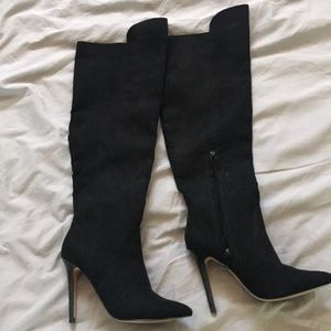 size 7 thigh high boots from forever 21